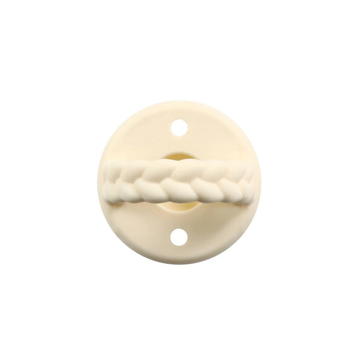 Itzy Ritzy Sweetie Silicone - Soother Pacifier - Buttercream and Toast Braids - 2pk