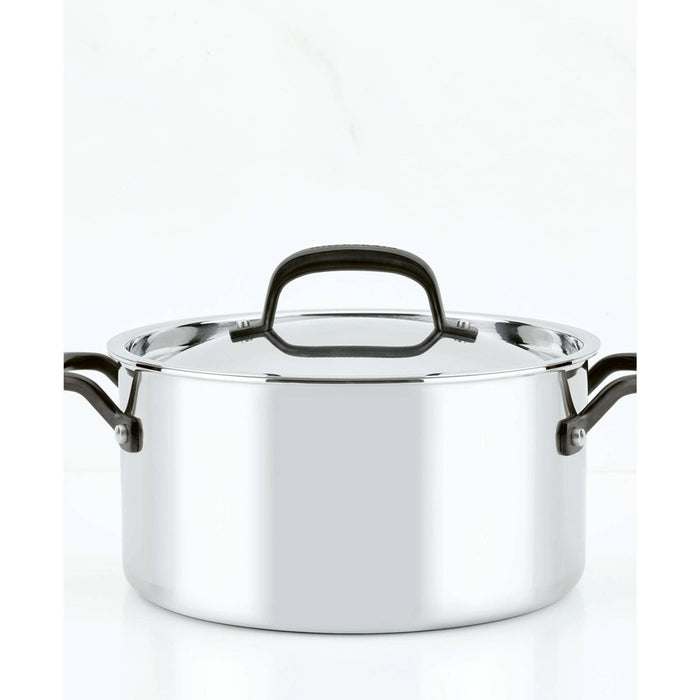 KitchenAid 6qt 5-Ply Clad Stainless Steel Induction Stockpot with Lid Silver