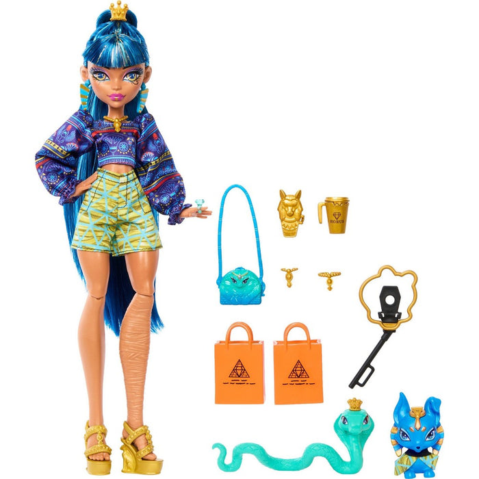 Monster High Faboolous Pets Cleo De Nile Fashion Doll and Two Pets