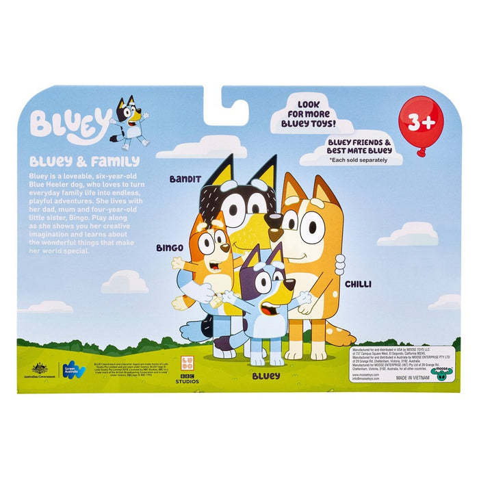 Bluey & Family Figures - 4pk