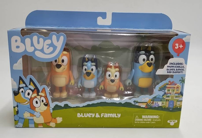 Bluey & Family Figures - 4pk
