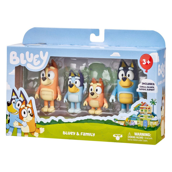 Bluey & Family Figures - 4pk