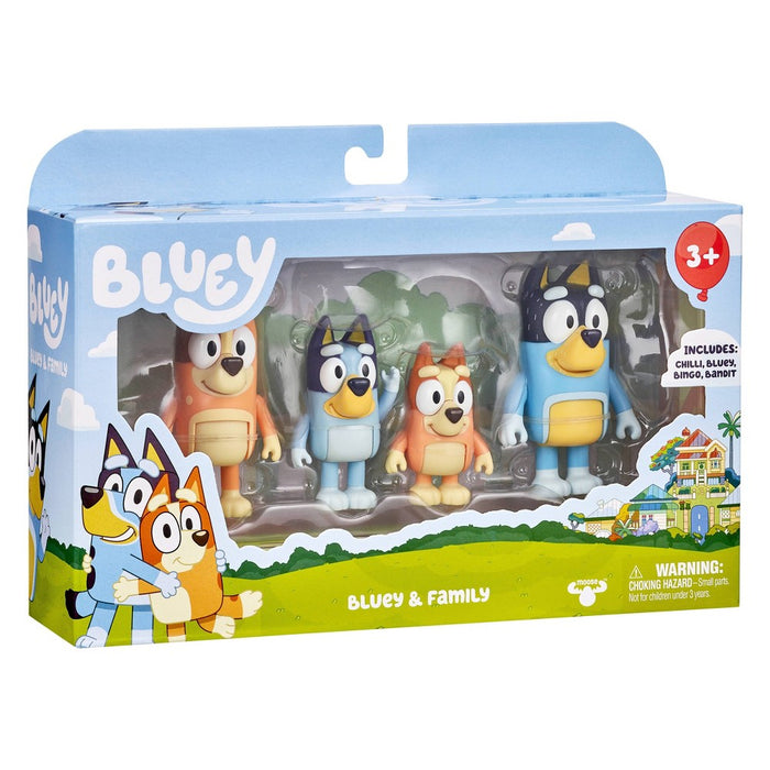 Bluey & Family Figures - 4pk