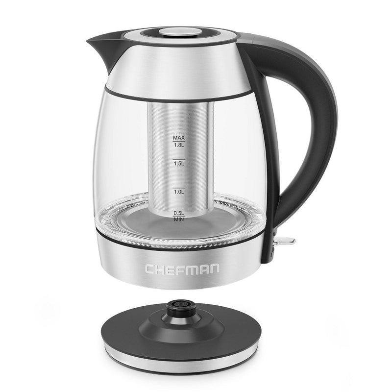 Chefman 1.8L Glass Electric Kettle