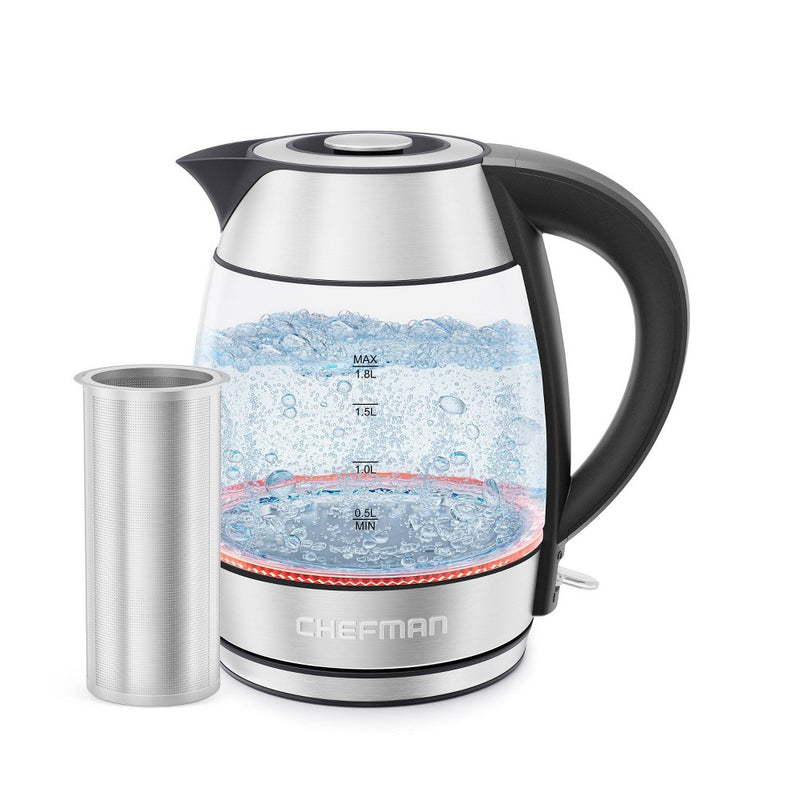 Chefman 1.8L Glass Electric Kettle