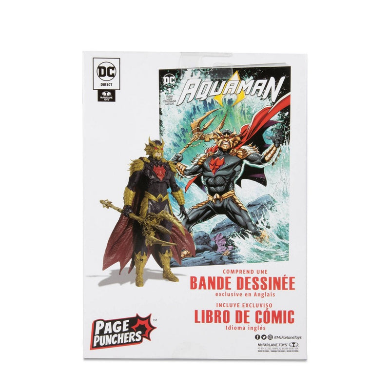 DC Direct Aquaman Ocean Master Page Punchers 7" Action Figure with Comic Book