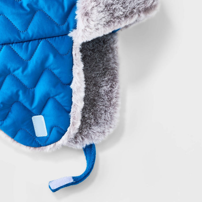 Baby Boys' Quilted Trapper Hat - Cat & Jack Blue 12-24M