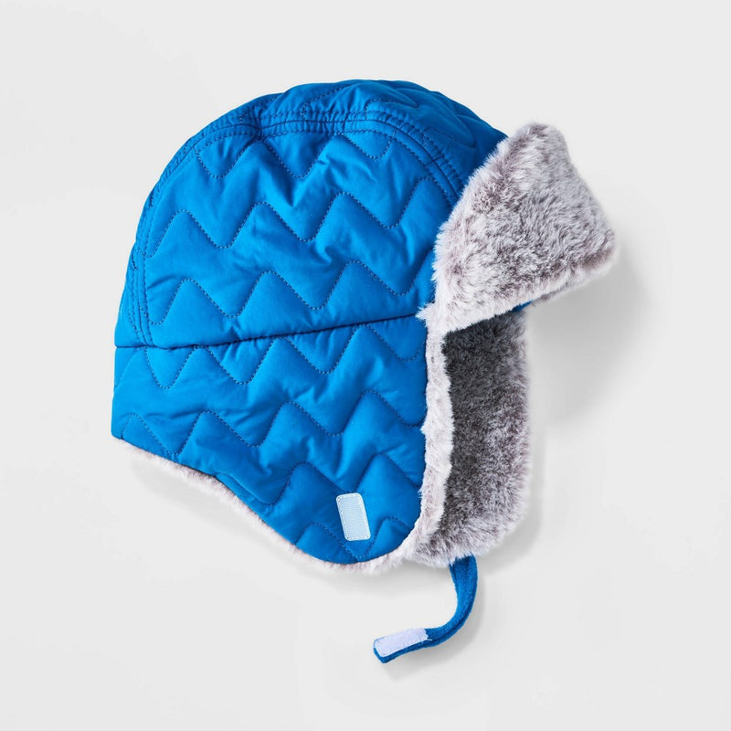 Baby Boys' Quilted Trapper Hat - Cat & Jack Blue 12-24M