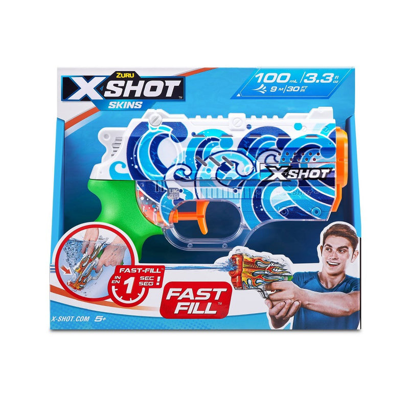 X-Shot Water Fast-Fill Skins Nano Water Blaster Toy - Hydra by ZURU
