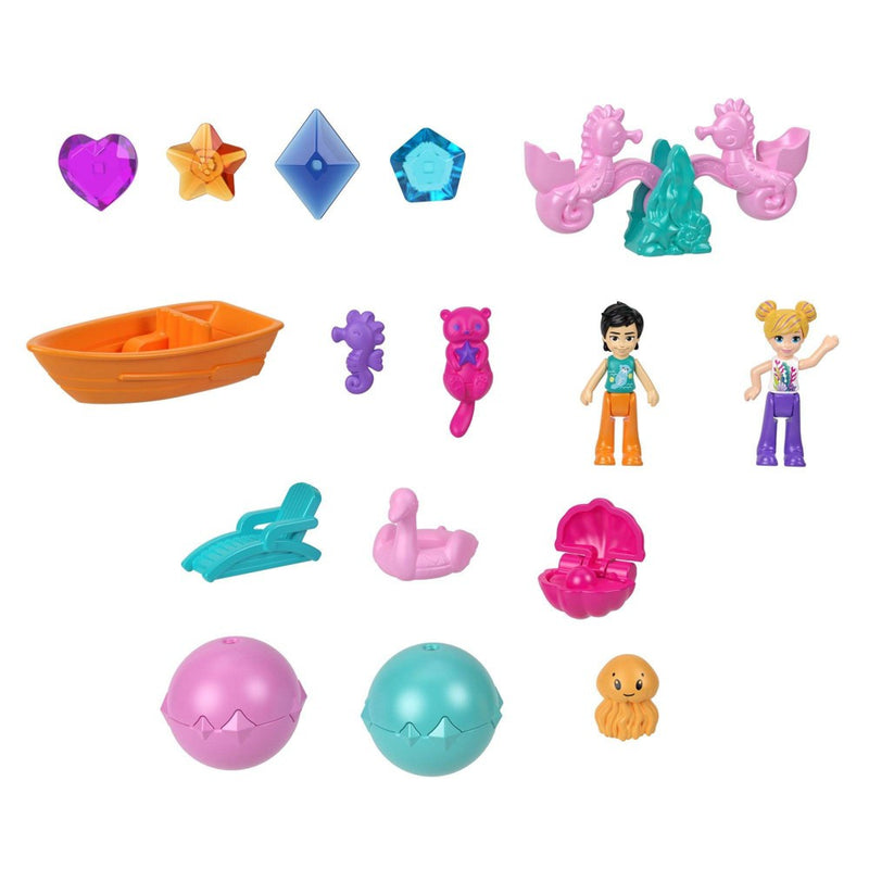 Polly Pocket Sparkle Cove Adventure Island Treasure Chest Playset