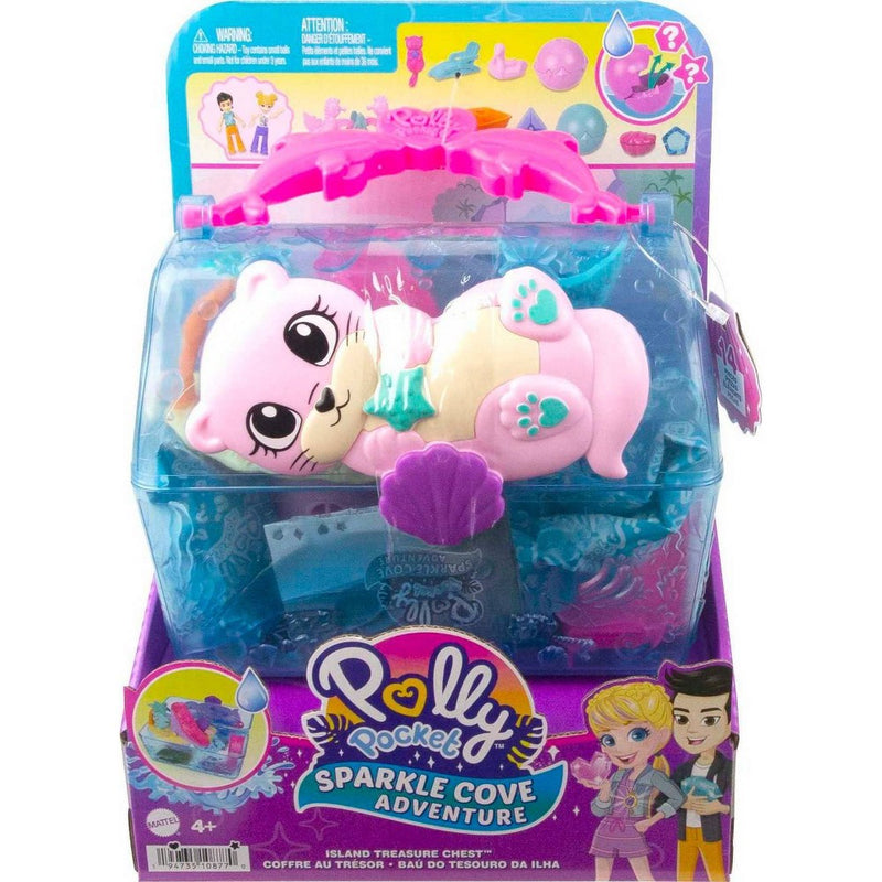 Polly Pocket Sparkle Cove Adventure Island Treasure Chest Playset