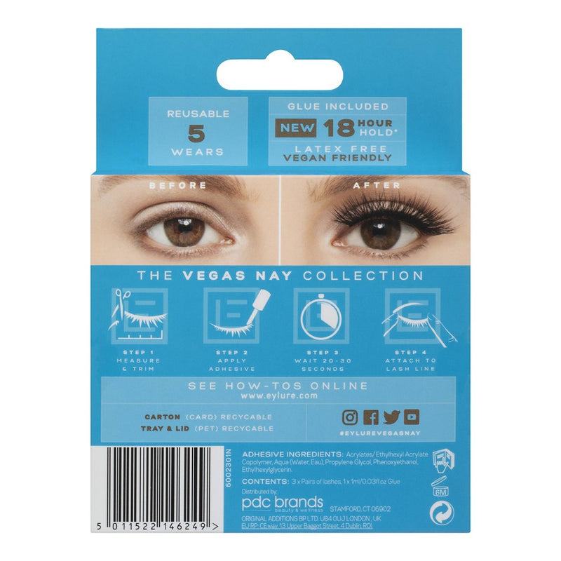 Eylure Vegas Nay Grand Glamour False Eyelashes - 3pr