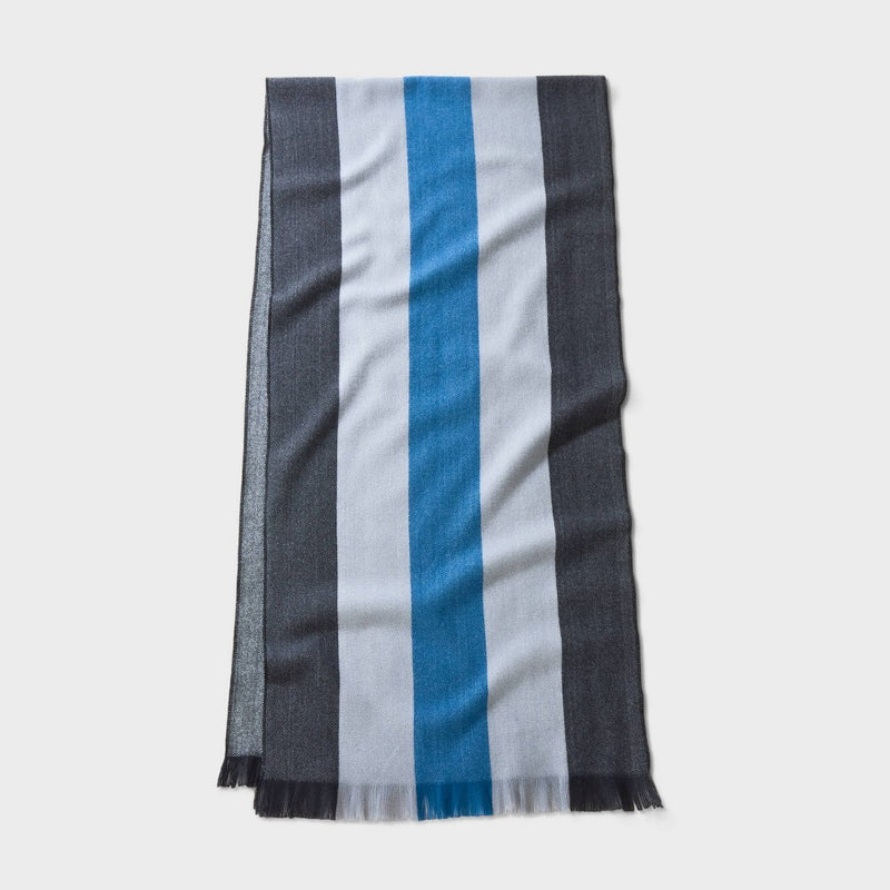 Men's Woven Oblong Scarf - Goodfellow & Co Cream/Blue/Black