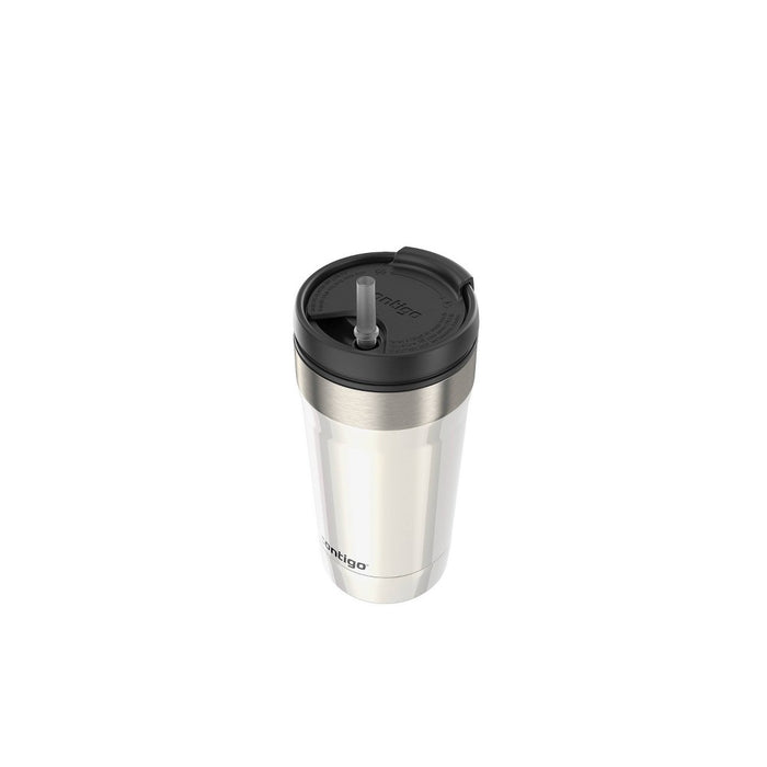 Contigo 16oz Uptown Tumbler with Dual-Sip Lid Stainless Steel Sunbeam Gold