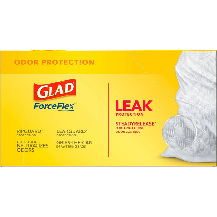 Glad ForceFlex DrawString Trash Bags - Lemon Zest - 13 Gallon - 50ct