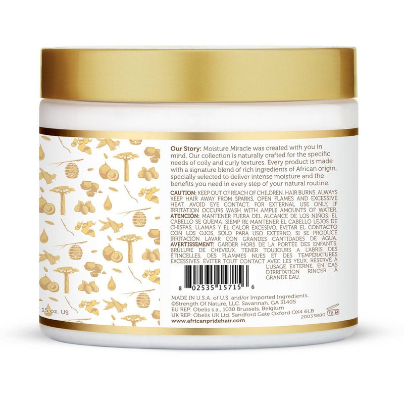 African Pride Coconut Oil & Baobab Oil Leave In Hair Cream - 15oz
