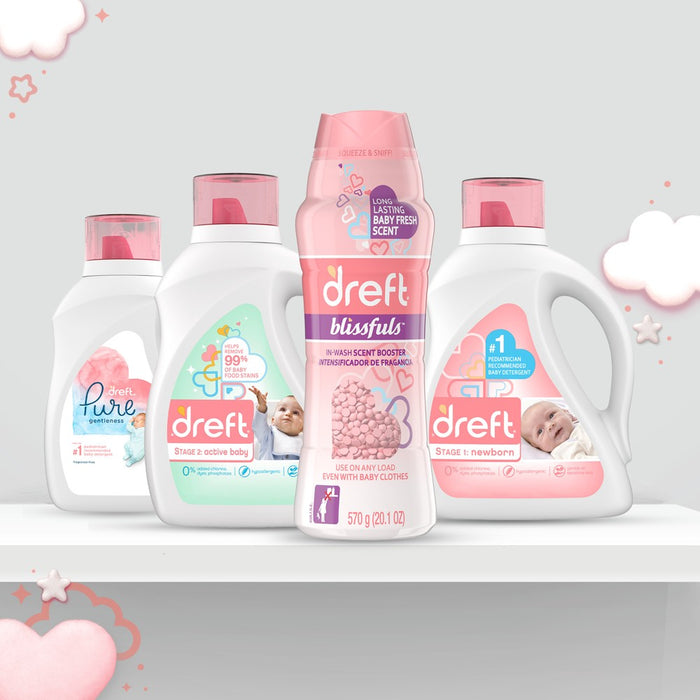 Dreft Blissfuls Baby Fresh Scent In-Wash Scent Booster Beads - 18.2oz