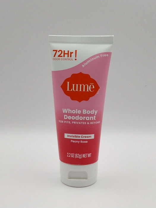 Lume Whole Body Invisible Cream Tube Deodorant - Floral/Rose Scent - 2.2oz