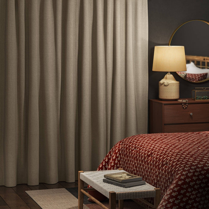 2pk 84"x50" Aruba Blackout Curtain Panels Brown - Threshold