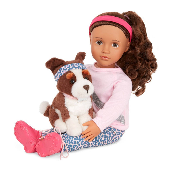 Our Generation Natalia & Nillie 18" Doll & Pet Training Set