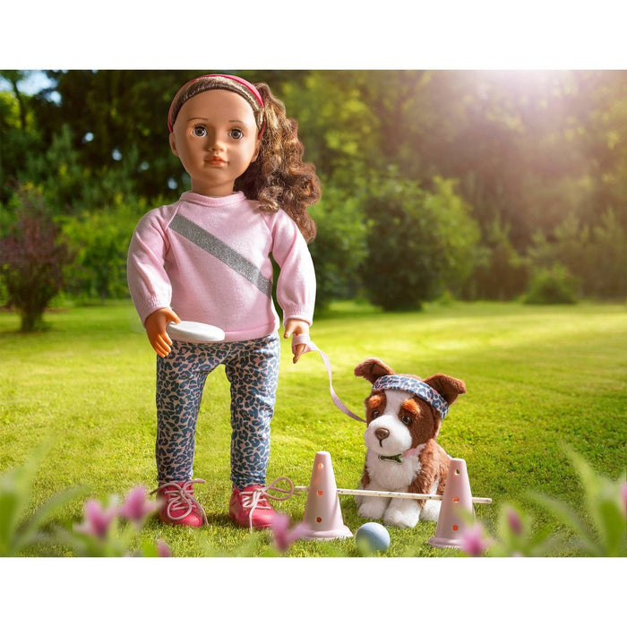 Our Generation Natalia & Nillie 18" Doll & Pet Training Set
