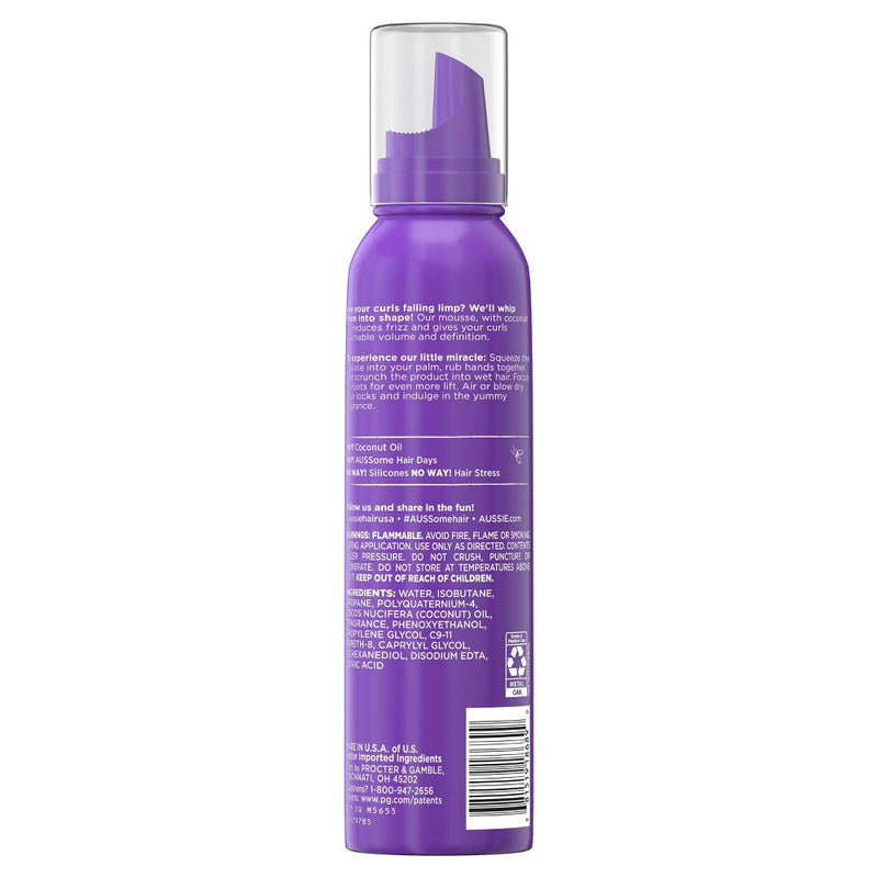 Aussie Miracle Curls Hair Mousse - 6oz