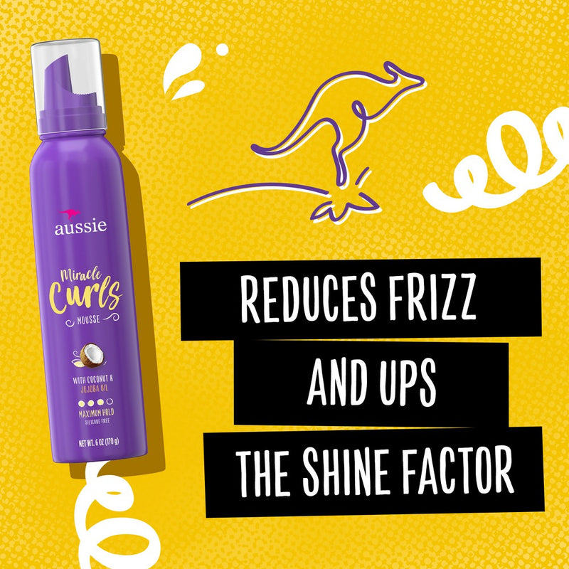 Aussie Miracle Curls Hair Mousse - 6oz