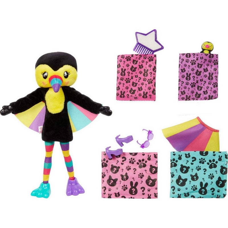 Barbie Cutie Reveal Jungle Series Toucan Doll
