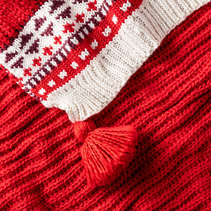 50"x60" Sweater Knit Throw Blanket Red - Opalhouse designed with Jungalow