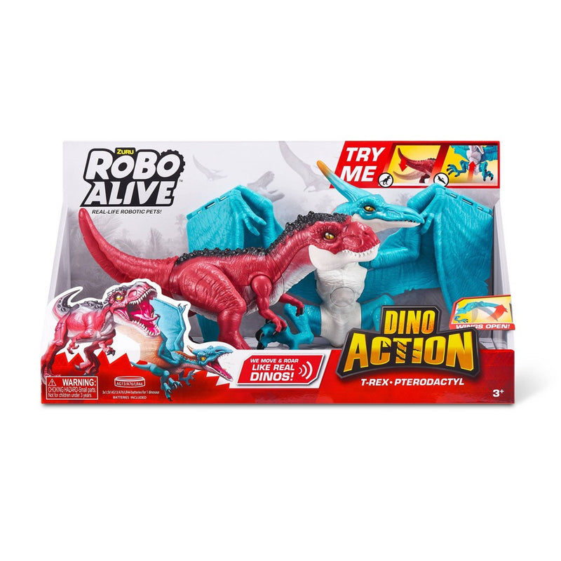 Robo Alive Dino Wars - Series 1 Combo Pack T-Rex & Pterodactyl