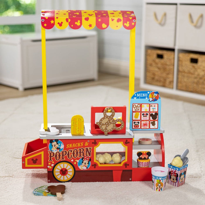 Melissa & Doug Disney Snacks & Popcorn Wooden Pretend Play Food Counter - 33pc (LOCAL PICKUP ONLY)