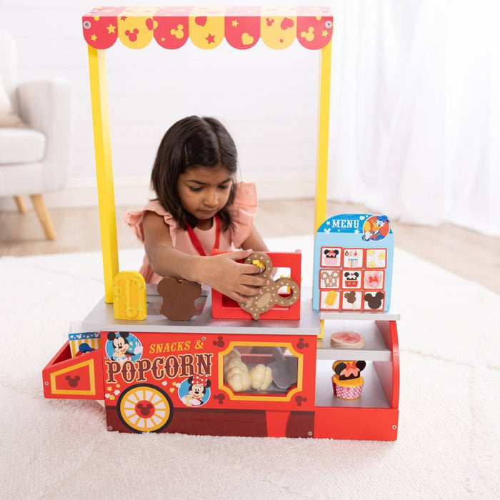 Melissa & Doug Disney Snacks & Popcorn Wooden Pretend Play Food Counter - 33pc (LOCAL PICKUP ONLY)