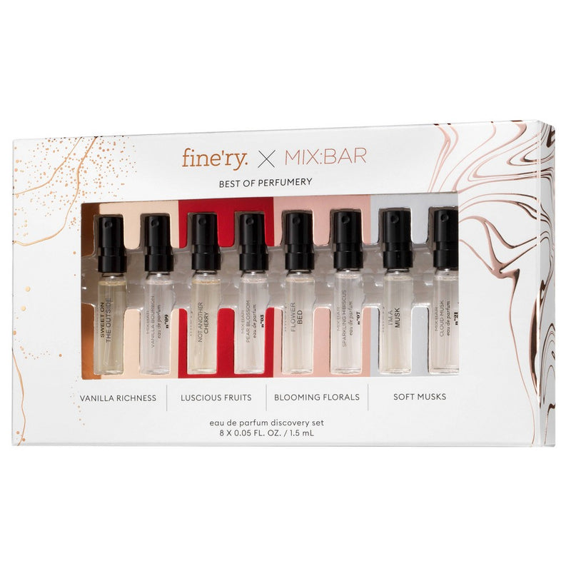 fine'ry. x MIX:BAR Fragrance Discovery Gift Set - 0.4 fl oz/8pc