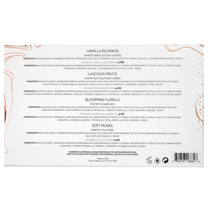 fine'ry. x MIX:BAR Fragrance Discovery Gift Set - 0.4 fl oz/8pc