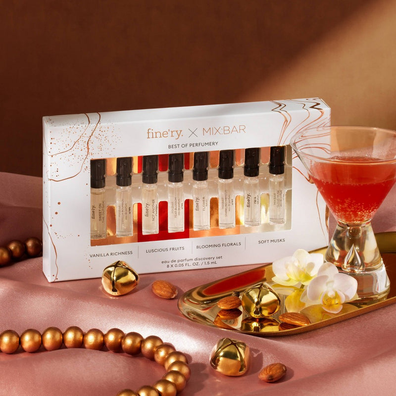 fine'ry. x MIX:BAR Fragrance Discovery Gift Set - 0.4 fl oz/8pc