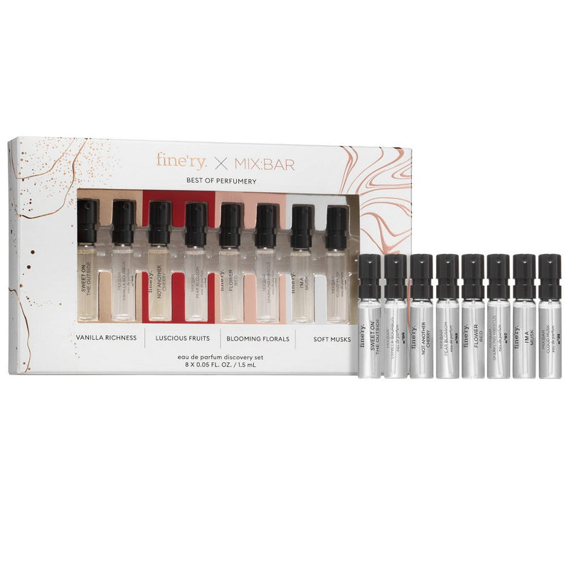 fine'ry. x MIX:BAR Fragrance Discovery Gift Set - 0.4 fl oz/8pc