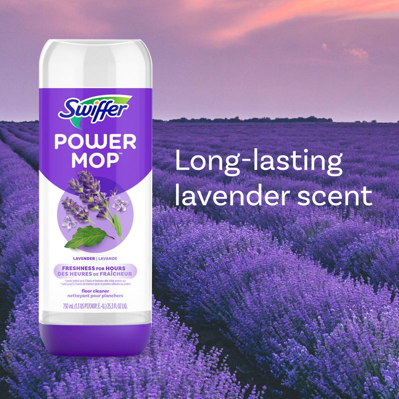 Swiffer Lavender Power Mop Floor Cleaning Solution - 25.3 fl oz/1ct