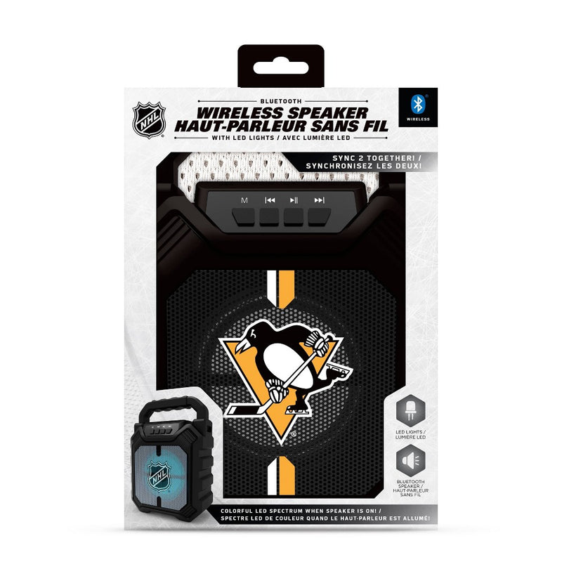 NHL Pittsburgh Penguins Large LED Bluetooth Speaker