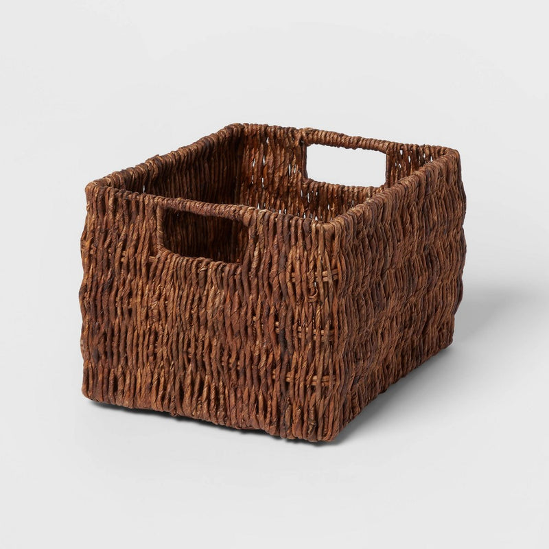 Small Woven Banana Bark Crate - Brightroom