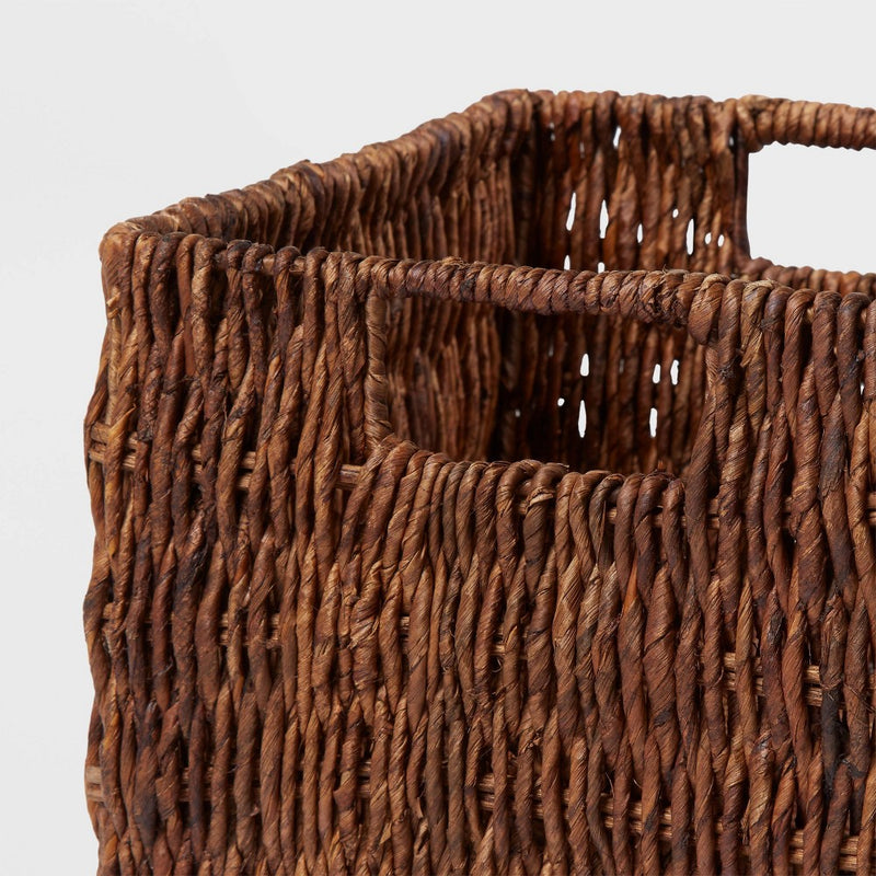 Small Woven Banana Bark Crate - Brightroom