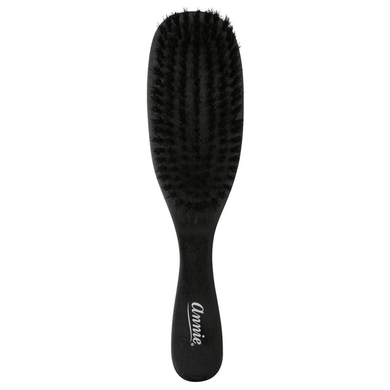 Annie International Soft Wave Black Boar Bristle Hair Brush - 4.8"