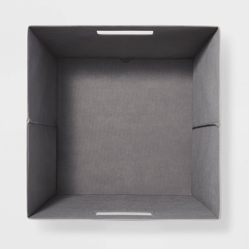 13" x 13" Fabric Bin Khaki Texture - Brightroom