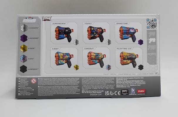Zuru X-Shot SKINS Flux Poppy Playtime Jumpscare Dart Blaster