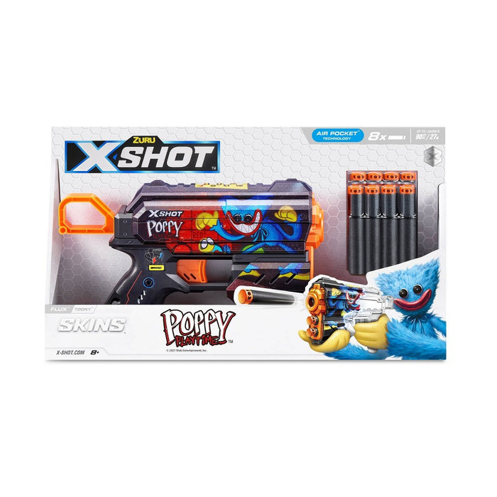 Zuru X-Shot SKINS Flux Poppy Playtime Toony Dart Blaster