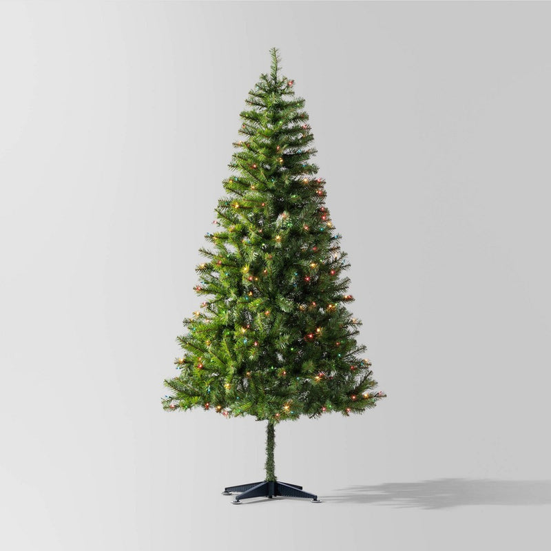 6.5' Pre-lit Alberta Spruce Artificial Christmas Tree Multicolor Lights - Wondershop (LOCAL PICKUP ONLY)