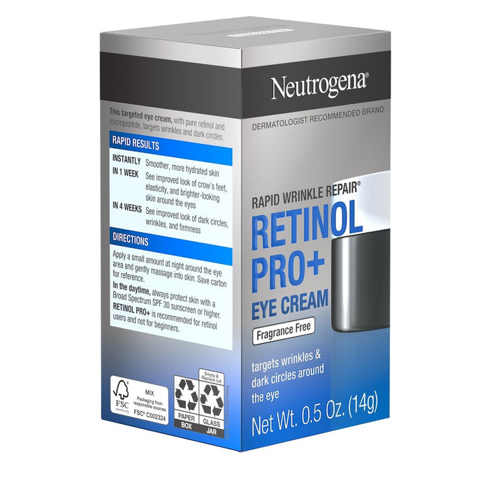 Neutrogena Rapid Wrinkle Repair Retinol Pro+ Eye Cream - Fragrance Free - 0.5 Oz
