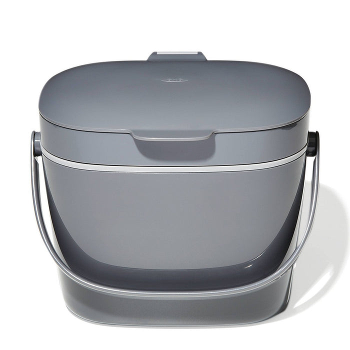 OXO 1.75g Plastic Easy Clean Compost Bin Gray