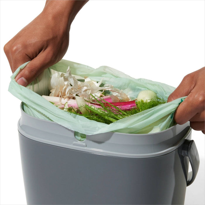 OXO 1.75g Plastic Easy Clean Compost Bin Gray