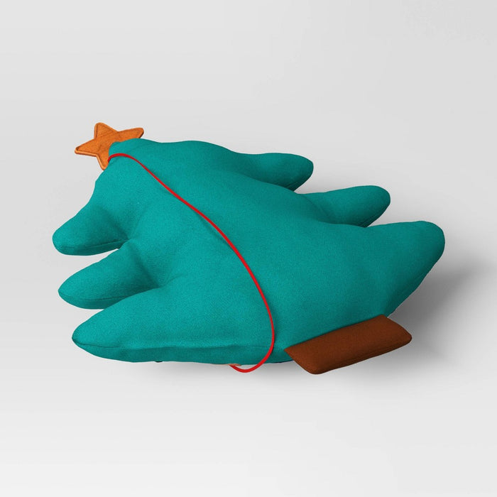 22"x16.5" Christmas Tree Countdown Calendar Novelty Throw Pillow Green - Wondershop