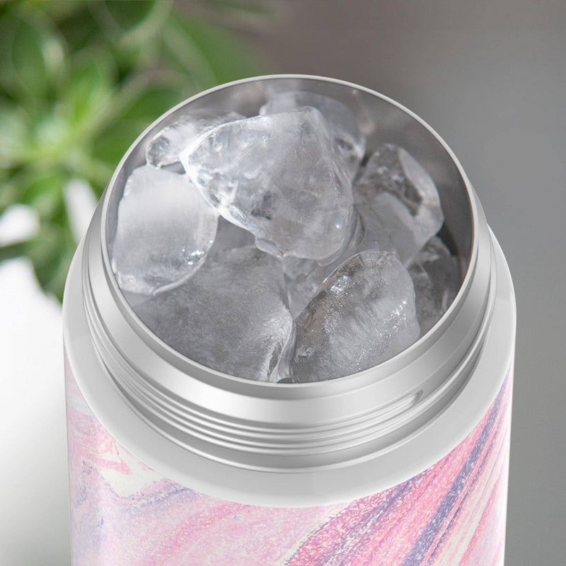 Thermos 16oz FUNtainer Water Bottle with Bail Handle - Pink Marble